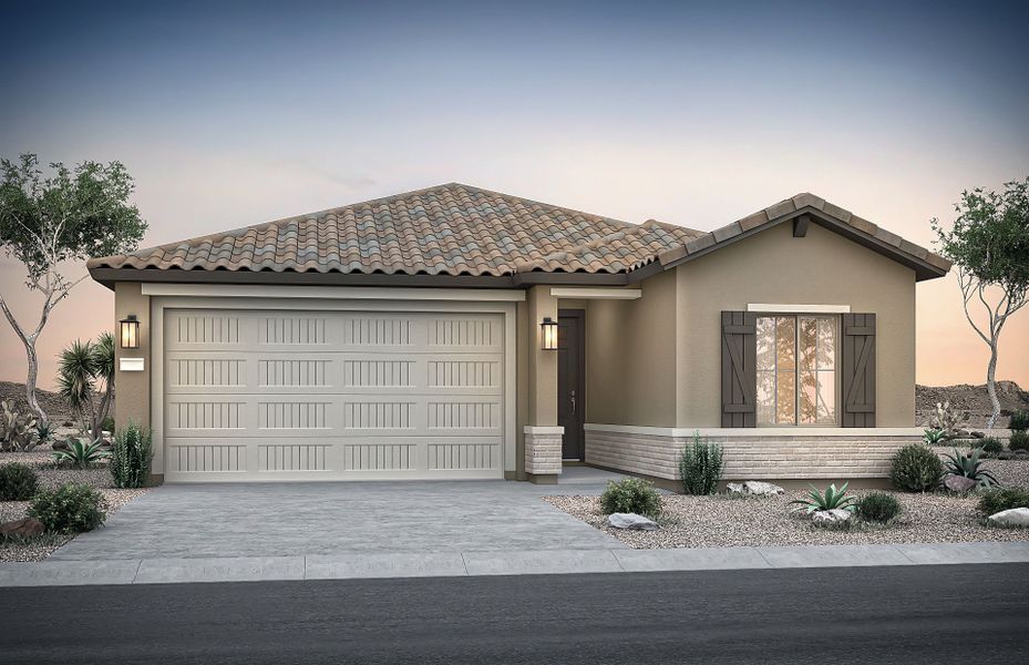 Representative exterior photo of a completed home built from the Sunbird by Pulte Homes in Alamar, Avondale, AZ (Image 4).