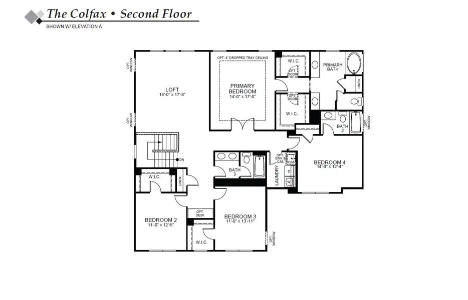 2D floor plan layout of this home in Carrington, Stanley, NC (Image 4).