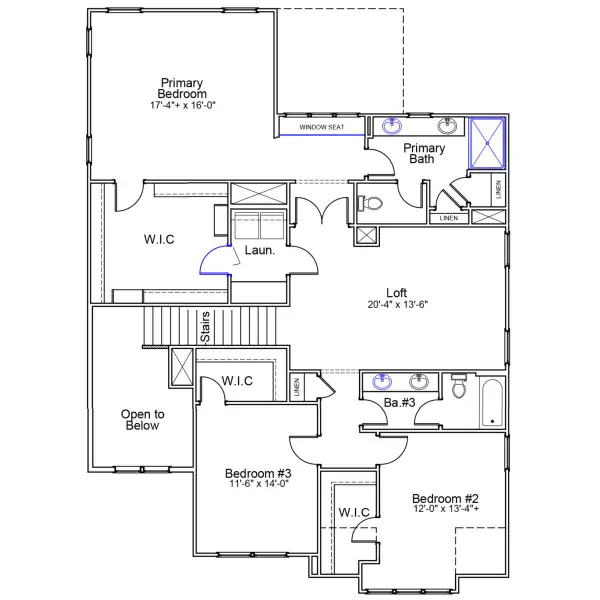 2D floor plan layout of this home in Parris Meadows, Chesnee, SC (Image 4).
