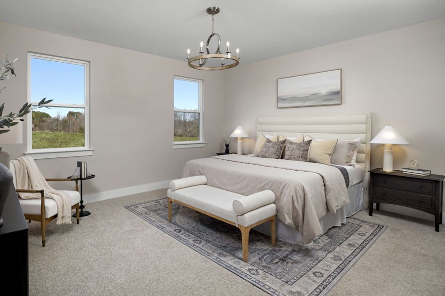 Representative furnished interior of a home built from the Allegheny by Mattamy Homes in Riverfall, Angier (Image 13).