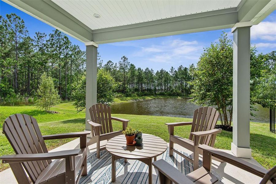 Exterior details and patio area of a home in Seminole Palms, Palm Coast (Image 3).