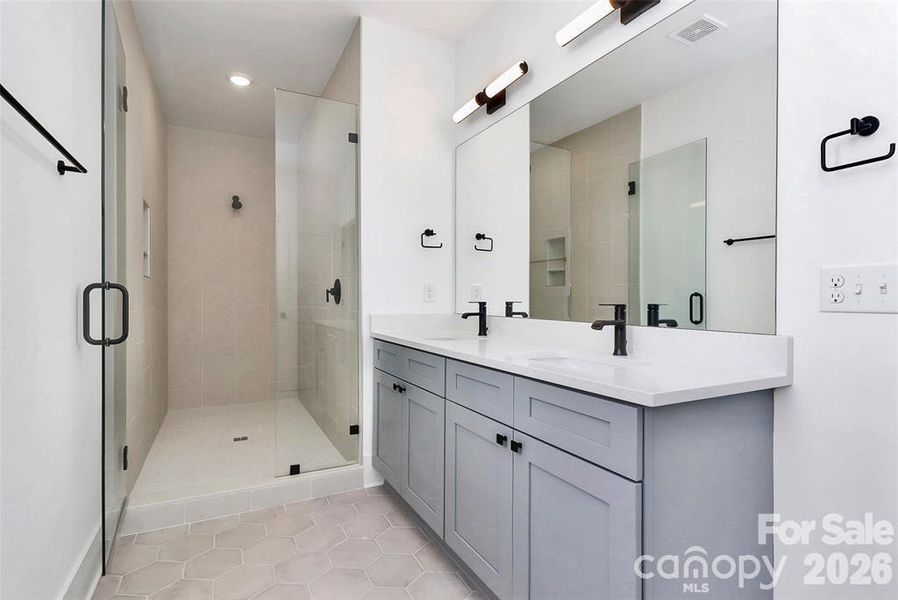 Furnished interior view inside a new home in , Charlotte (Image 30).