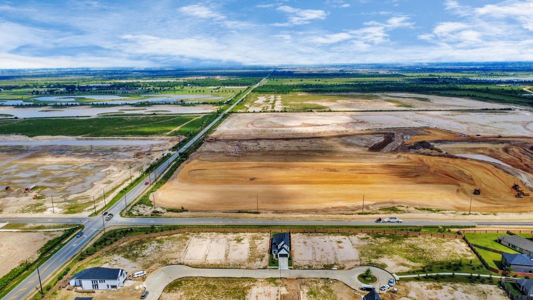 Site preparation for new homesites in Elyson, Katy (Image 41).