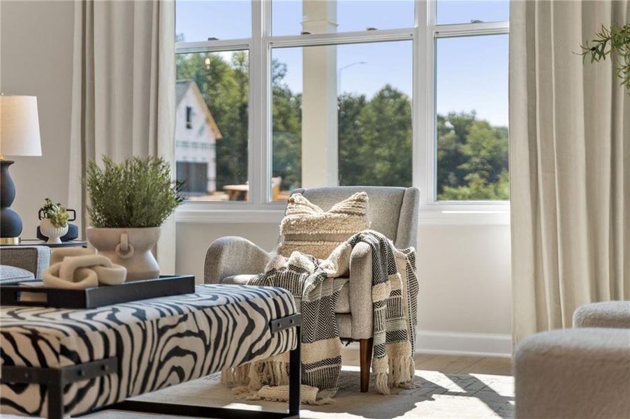 Furnished interior view inside a new home in Linden Grove, Powder Springs (Image 14). Furnished interior view inside a new home in Linden Grove, Powder Springs (Image 14).