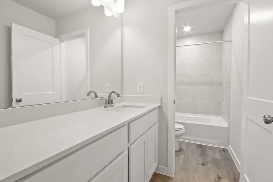 Furnished interior view inside a new home in The Woodlands Hills, Willis (Image 6).