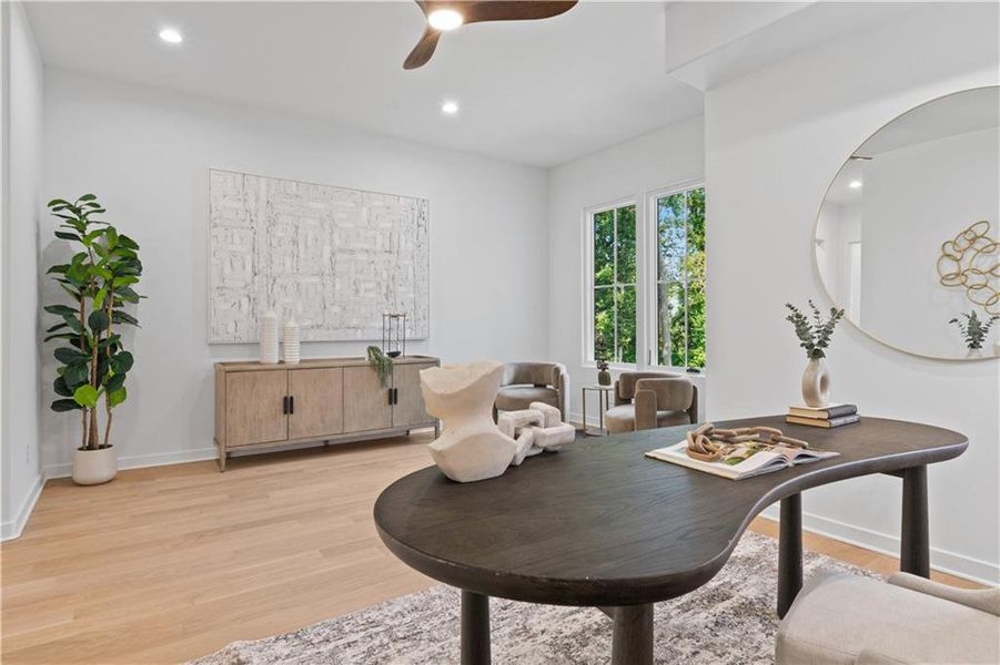 Furnished interior view inside a new home in , Alpharetta (Image 72).
