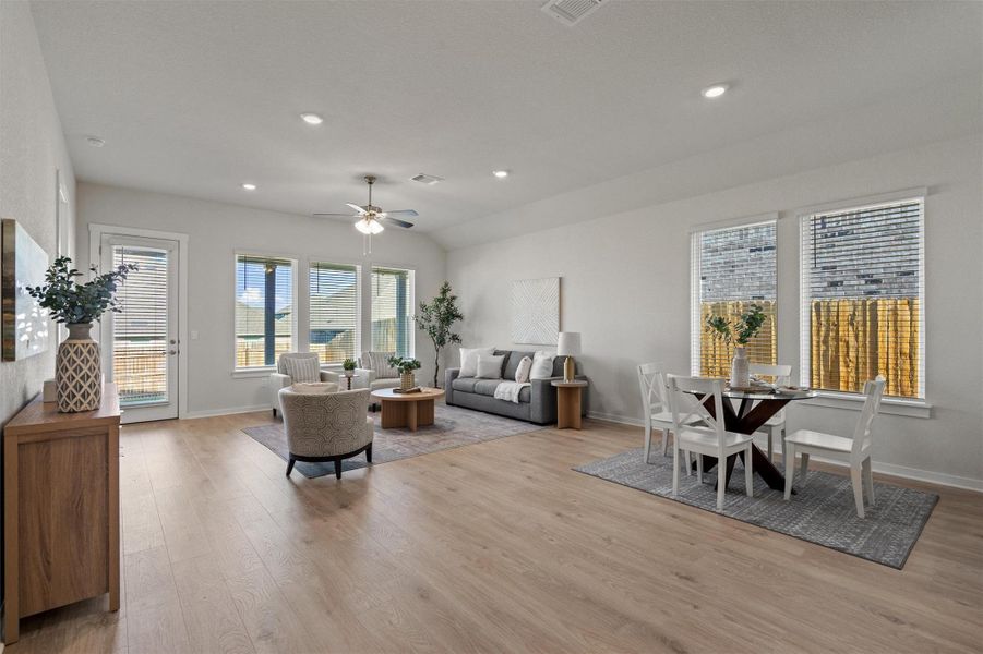 Open concept living Open concept living