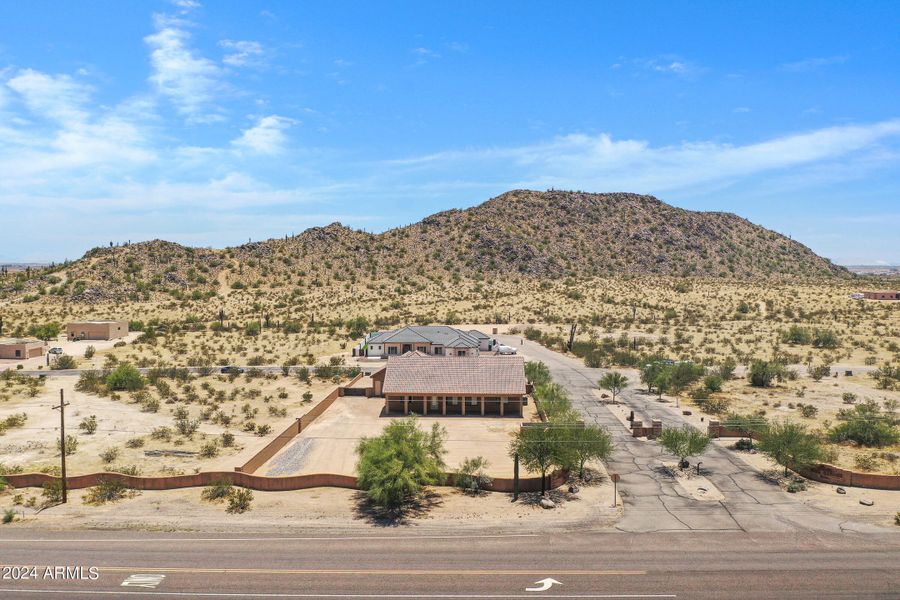 Aerial view of property