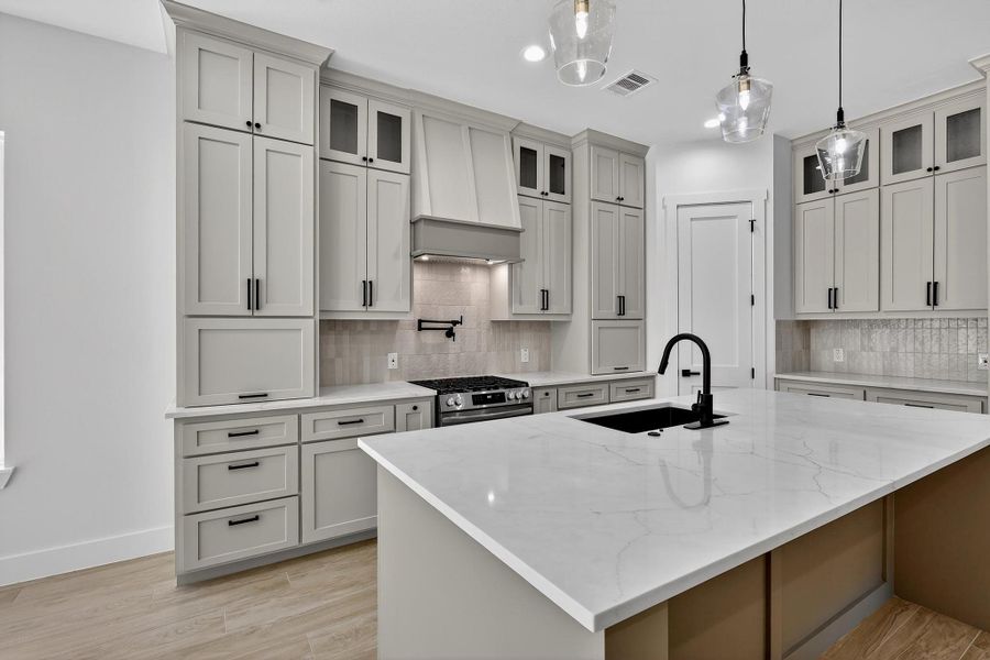 Furnished interior view inside a new home in , Crosby (Image 8).
