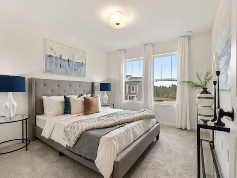 Representative furnished interior of a home built from the Haven TH by True Homes in Somerset Heights Townhomes, Winston-Salem (Image 12).