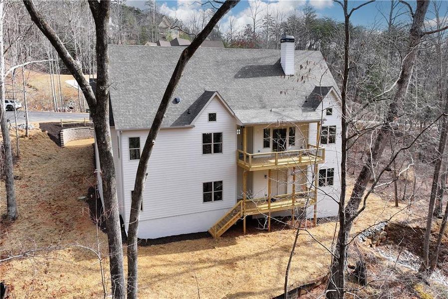 Exterior details and patio area of a home in , Dahlonega (Image 3).
