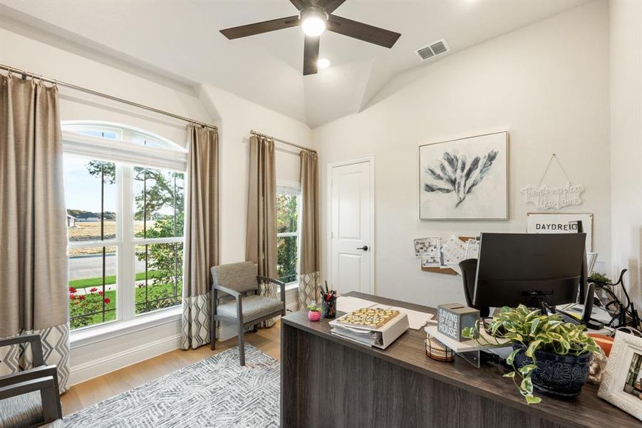 Furnished interior view inside a new home in Abe's Landing, Granbury (Image 20). Furnished interior view inside a new home in Abe's Landing, Granbury (Image 20).