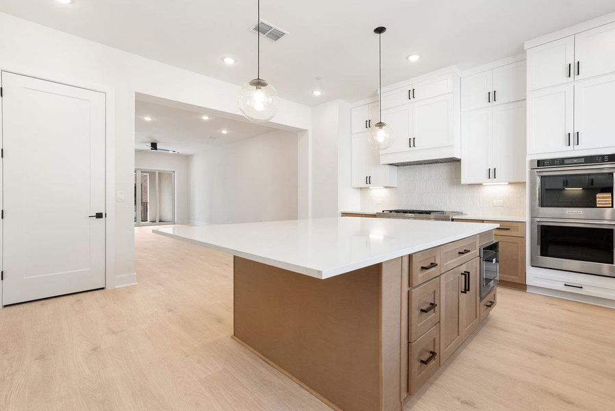 Furnished interior view inside a new home in The Grove, Austin (Image 7). Furnished interior view inside a new home in The Grove, Austin (Image 7).