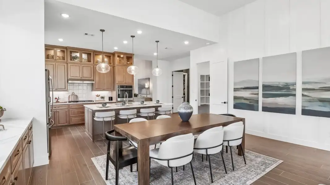 Representative furnished interior of a home built from the Lauren by Chesmar Homes in Audubon, Magnolia (Image 13).