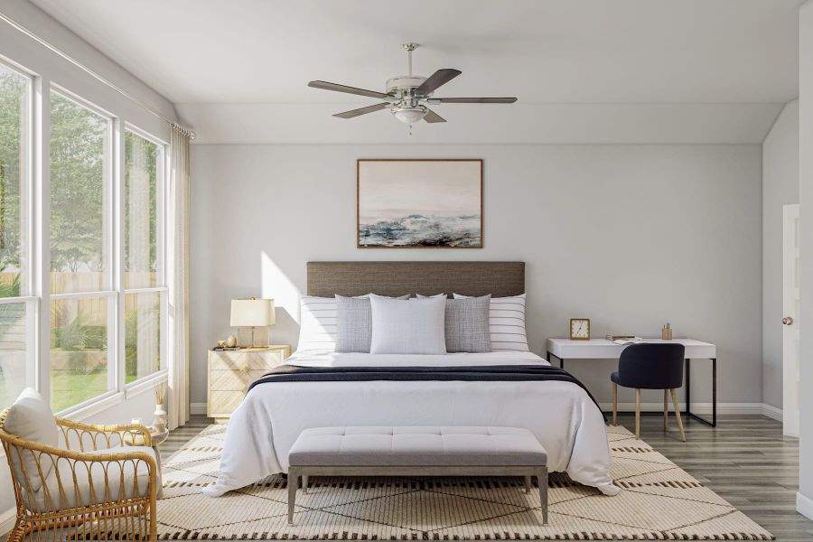 Representative furnished interior of a home built from the Starling by Tri Pointe Homes in Oakhill Reserve, Tomball (Image 9).