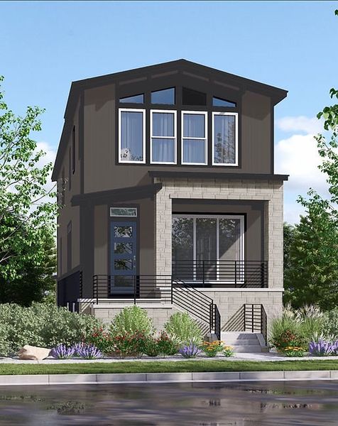 Representative exterior photo of a completed home built from the The Chickadee by Remington Homes in Painted Prairie, Aurora, CO (Image 1).