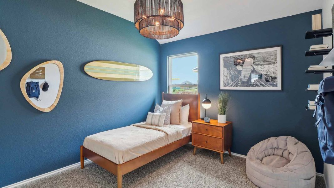 Furnished interior view inside a new home in Sunterra, Katy (Image 26).