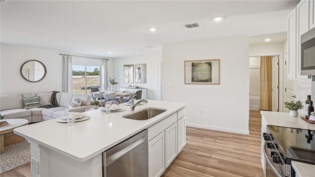 Furnished interior view inside a new home in Fletcher Trace, Alachua (Image 9). Furnished interior view inside a new home in Fletcher Trace, Alachua (Image 9).