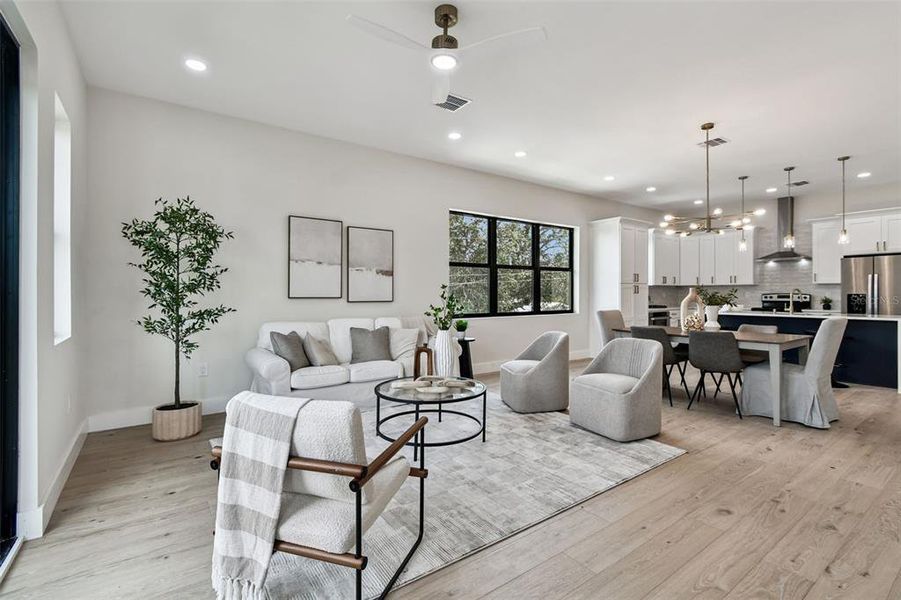 Furnished interior view inside a new home in , St. Petersburg (Image 49).