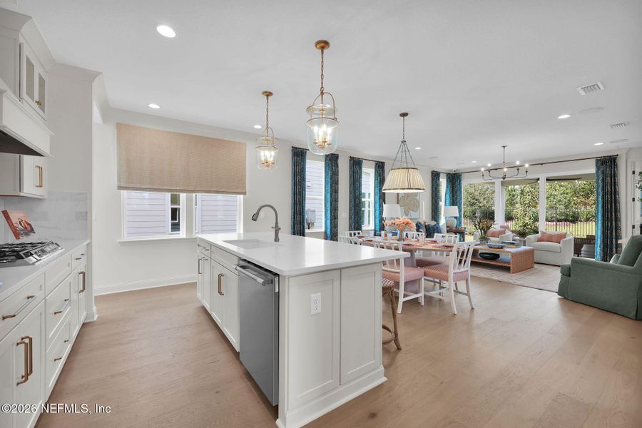 Furnished interior view inside a new home in Mariposa at EverRange 40' Series, Jacksonville (Image 9).