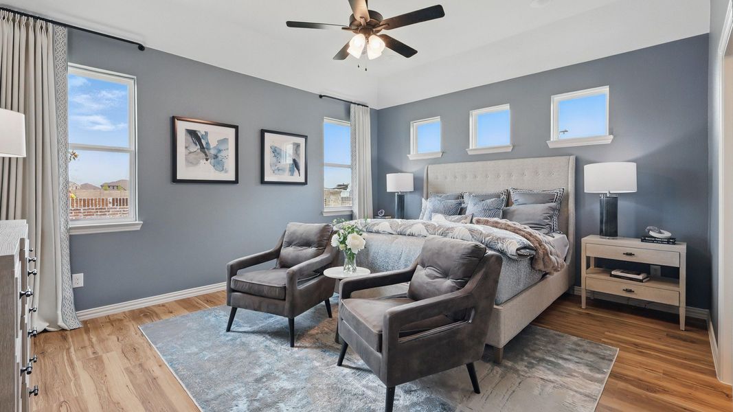 Representative furnished interior of a home built from the Wayfinder by DRB Homes in Westridge Journey, McKinney (Image 12).