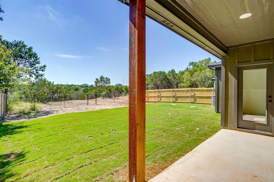 Exterior details and patio area of a home in , Granbury (Image 1). Exterior details and patio area of a home in , Granbury (Image 1).