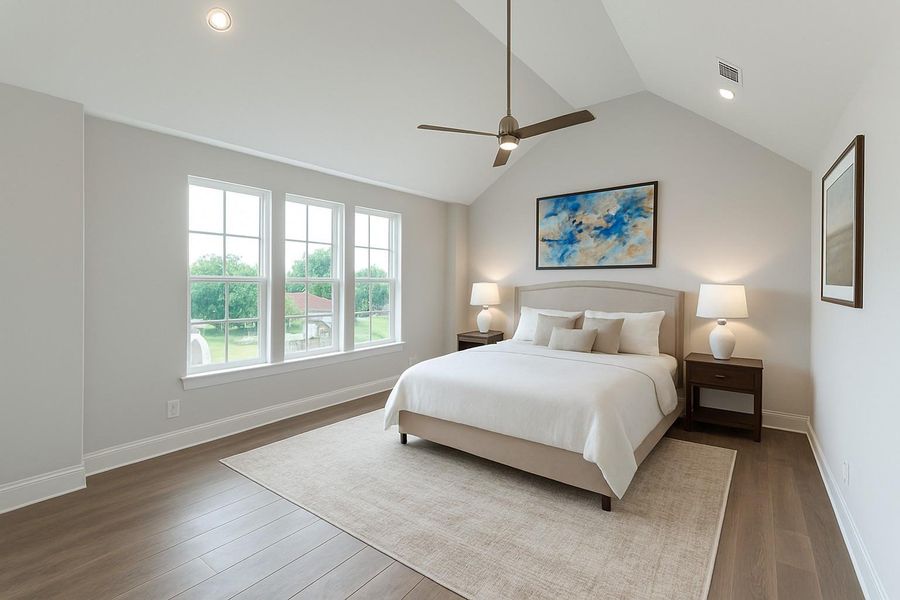 Furnished interior view inside a new home in Upper East River, Houston (Image 10).