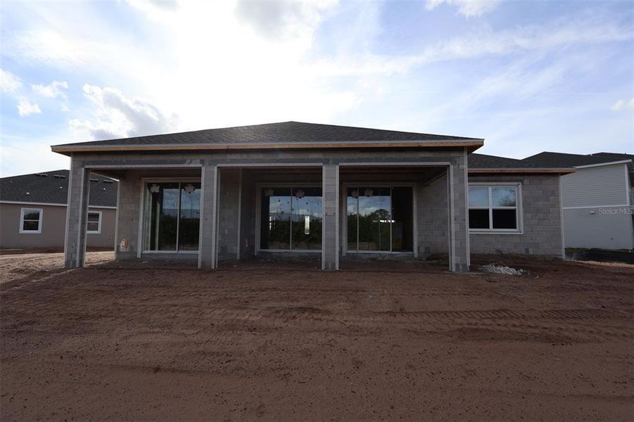 In-progress construction of a new home in Center Lake on the Park, St. Cloud, FL (Image 11).