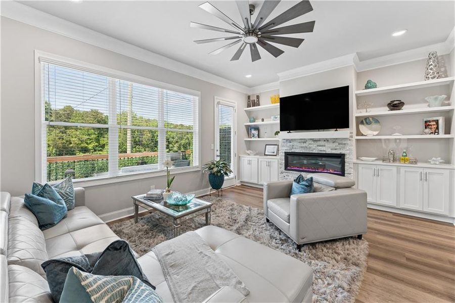 Furnished interior view inside a new home in , Decatur (Image 35).