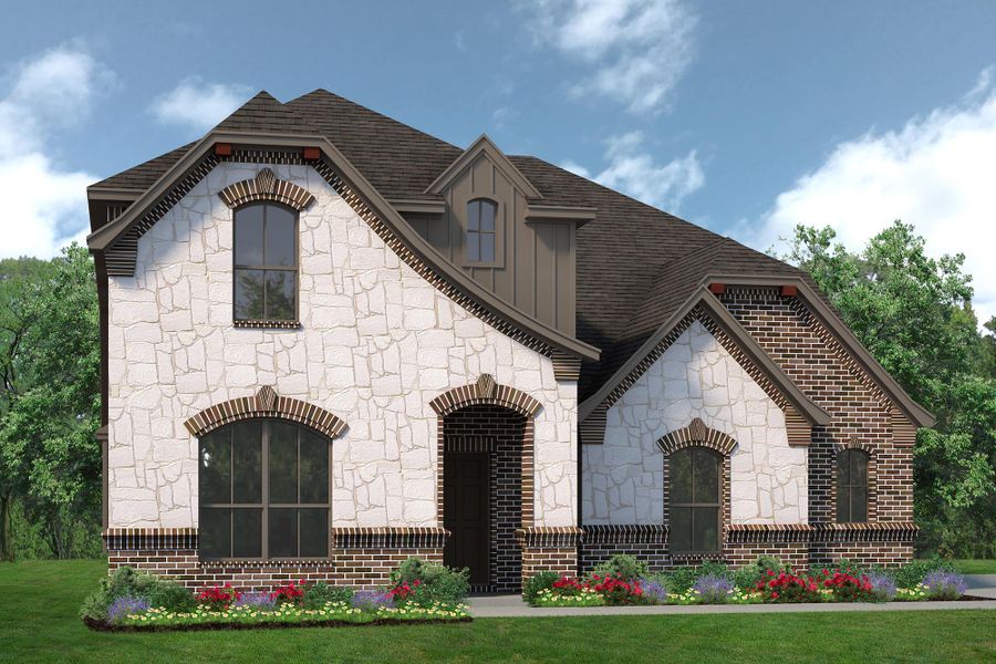 Representative exterior photo of a completed home built from the Concept 2870 by Risewell Homes in Silo Mills, Joshua, TX (Image 15). Representative exterior photo of a completed home built from the Concept 2870 by Risewell Homes in Silo Mills, Joshua, TX (Image 15).