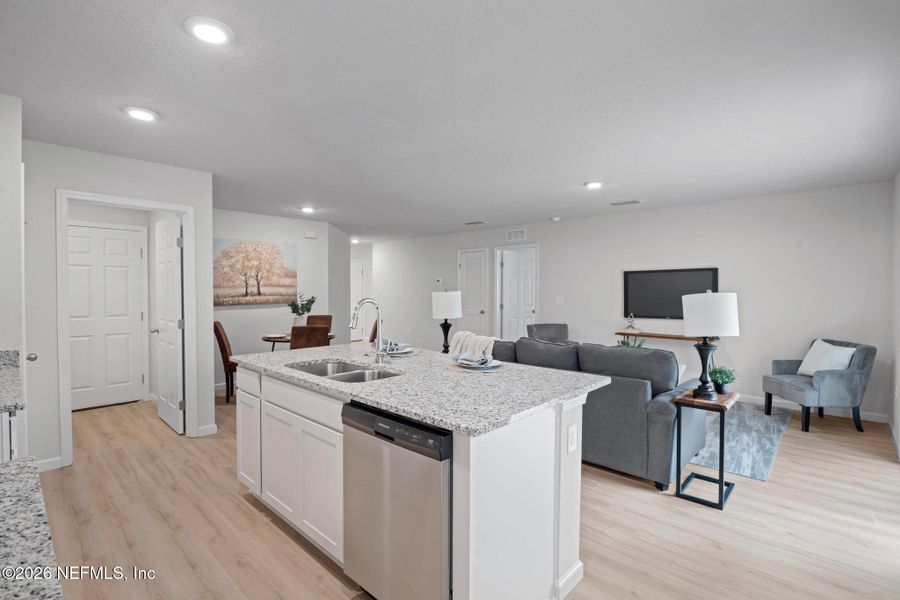 Furnished interior view inside a new home in , Jacksonville (Image 25).