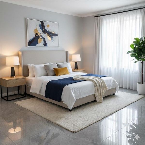 Furnished interior view inside a new home in , Kissimmee (Image 8). Furnished interior view inside a new home in , Kissimmee (Image 8).