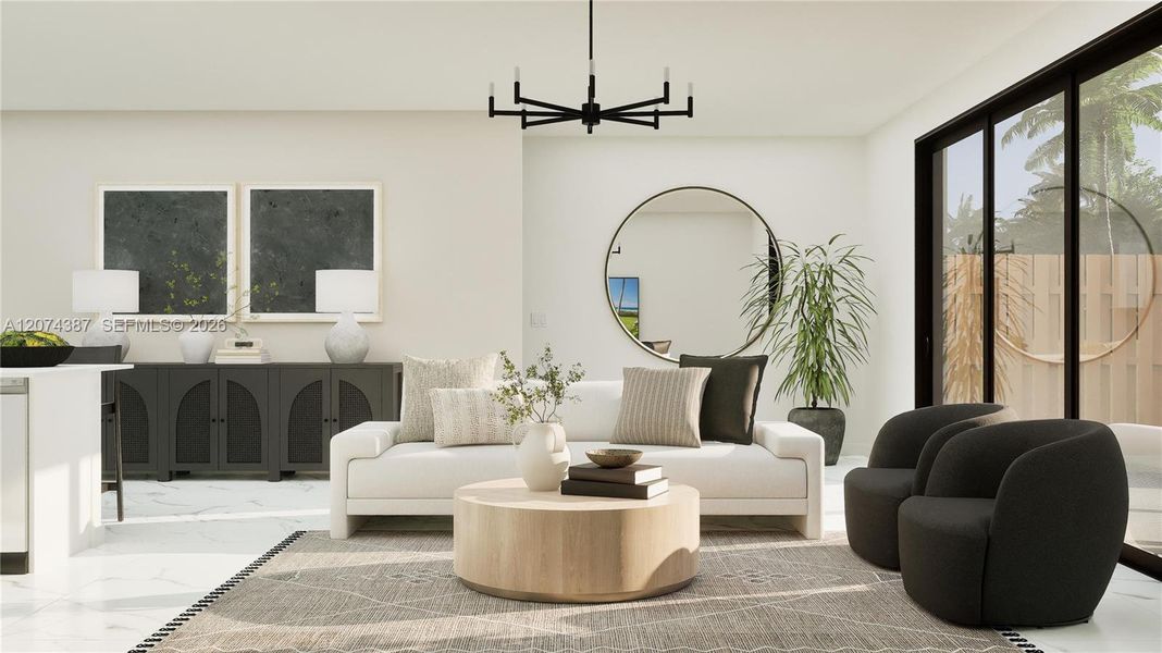 Furnished interior view inside a new home in Solterra, Sunrise (Image 3).