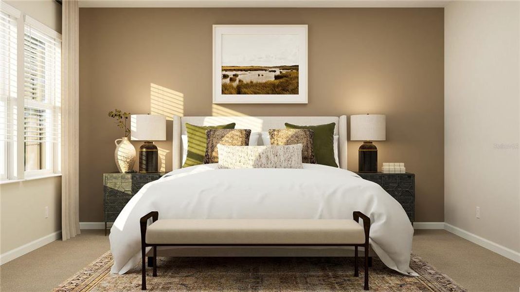 Furnished interior view inside a new home in The Glades at Crossprairie, St. Cloud (Image 9).