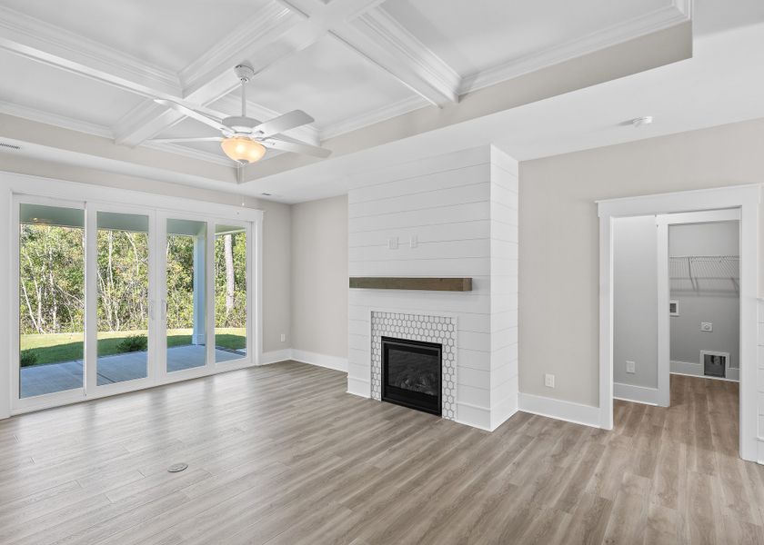 Representative unfurnished interior of a home built from the Birchwood by Bill Clark Homes in Osprey Landing, Southport (Image 13).