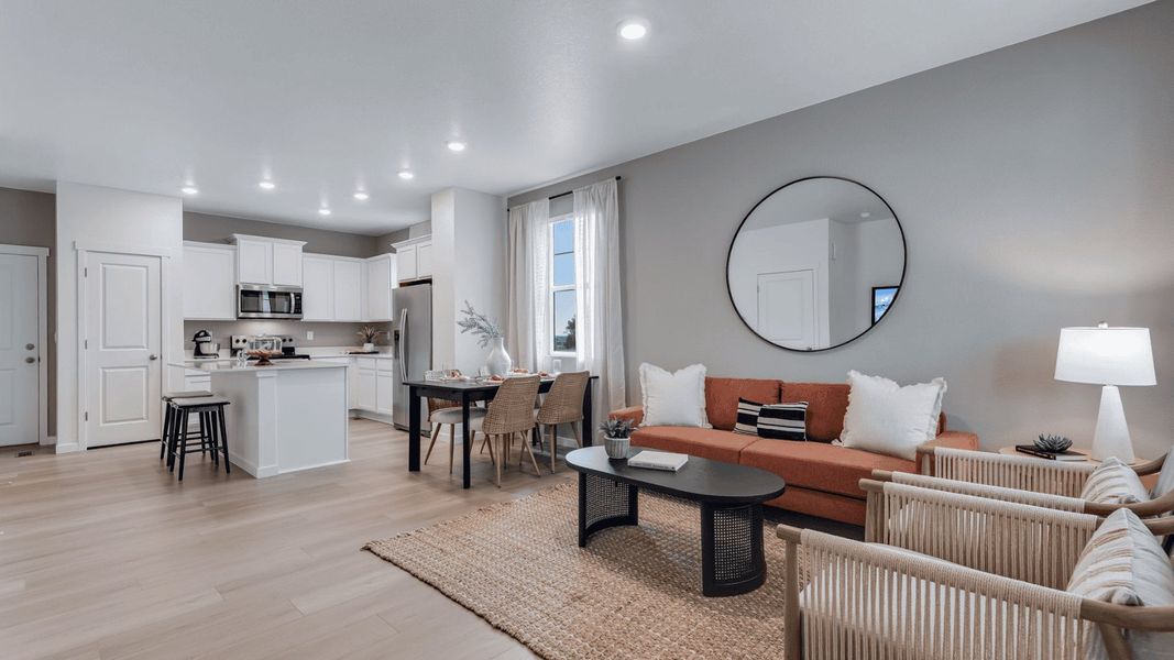 Furnished interior view inside a new home in Settlers Crossing, Commerce City (Image 6).