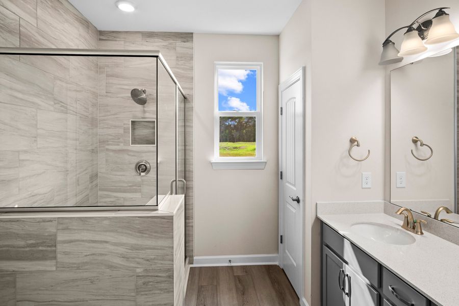 Furnished interior view inside a new home in Bridgewater - Shorehaven Village, Little River (Image 6).