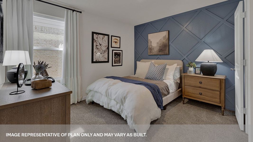 Furnished interior view inside a new home in Whisper South, San Marcos (Image 7).