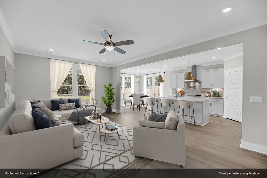 Furnished interior view inside a new home in Indigo at Abbey Preserve, Wilmington (Image 8).