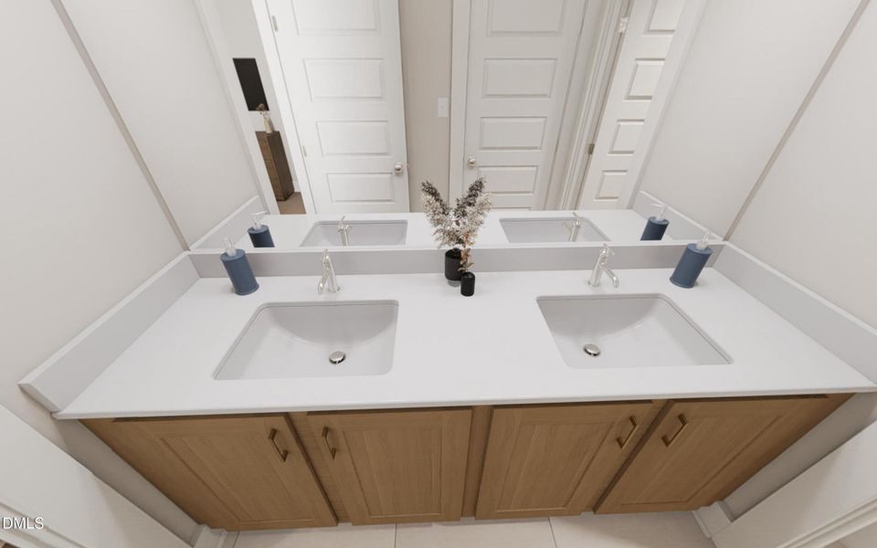 Secondary Bath Dual Vanities
