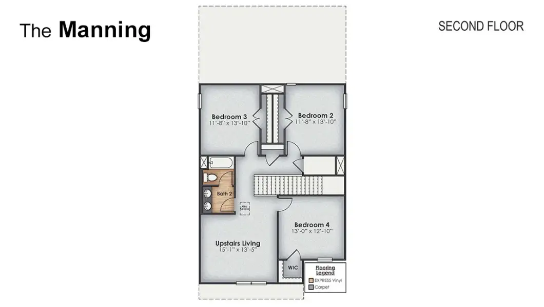 2D floor plan layout of this home in Caspian Ridge, Richlands, NC (Image 4). 2D floor plan layout of this home in Caspian Ridge, Richlands, NC (Image 4).