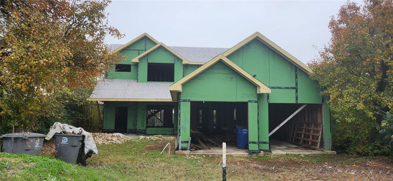 In-progress construction of a new home in , Dallas, TX (Image 5).