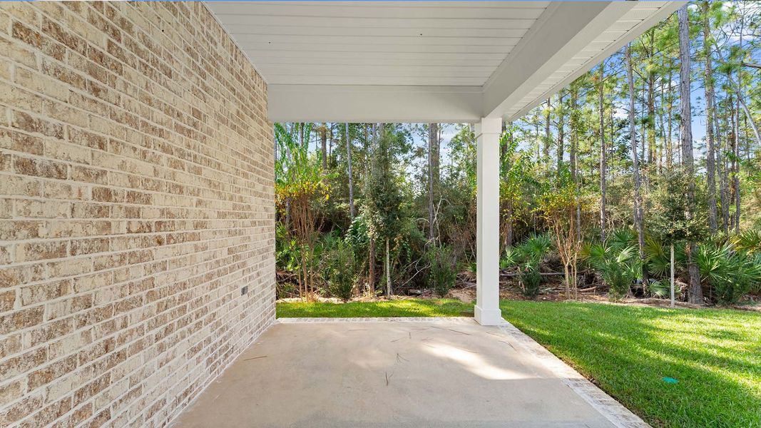 Representative exterior details of a home built from the Kennedy by D.R. Horton in Holley Grove at Peach Creek, Santa Rosa Beach (Image 4). Representative exterior details of a home built from the Kennedy by D.R. Horton in Holley Grove at Peach Creek, Santa Rosa Beach (Image 4).