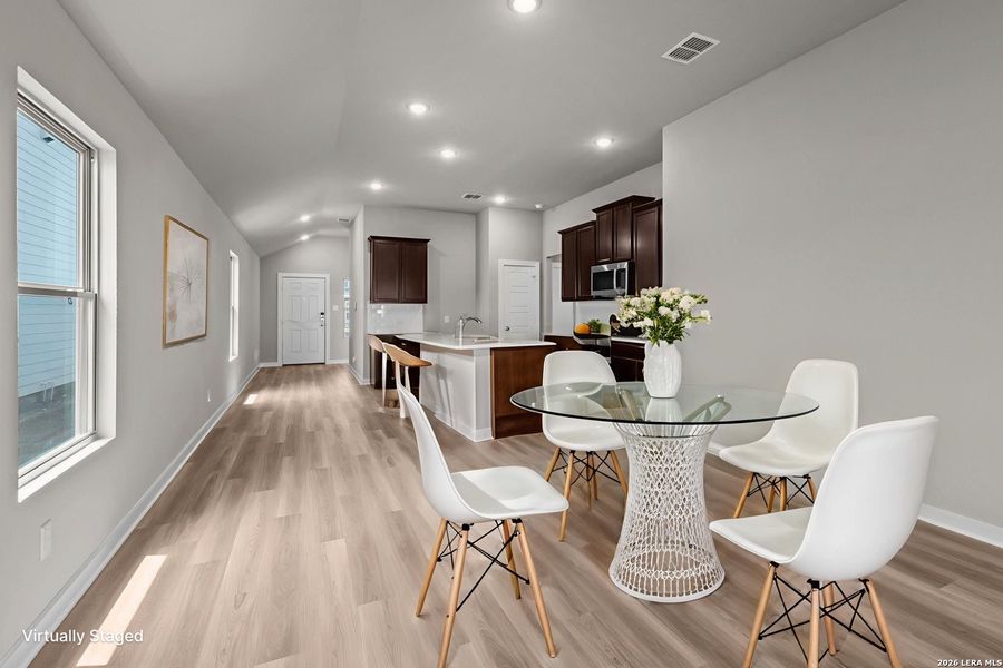 Furnished interior view inside a new home in Winding Brook, San Antonio (Image 6).