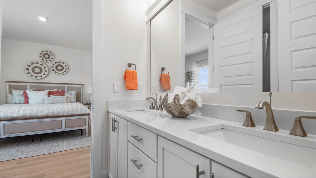 Furnished interior view inside a new home in Parkside, Santa Rosa Beach (Image 35). Furnished interior view inside a new home in Parkside, Santa Rosa Beach (Image 35).