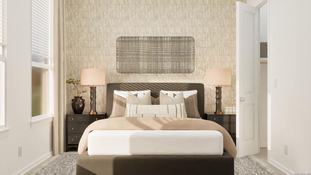 Furnished interior view inside a new home in Brookmill, San Antonio (Image 24). Furnished interior view inside a new home in Brookmill, San Antonio (Image 24).