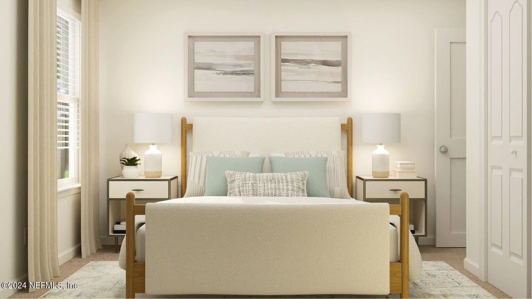 Furnished interior view inside a new home in Saddle Oaks, Jacksonville (Image 17).