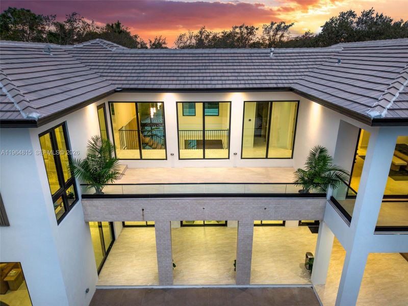 Exterior details and patio area of a home in , Miami (Image 3). Exterior details and patio area of a home in , Miami (Image 3).