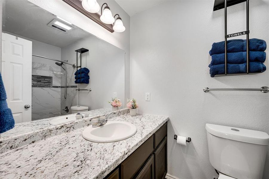 Furnished interior view inside a new home in , Powderly (Image 6).