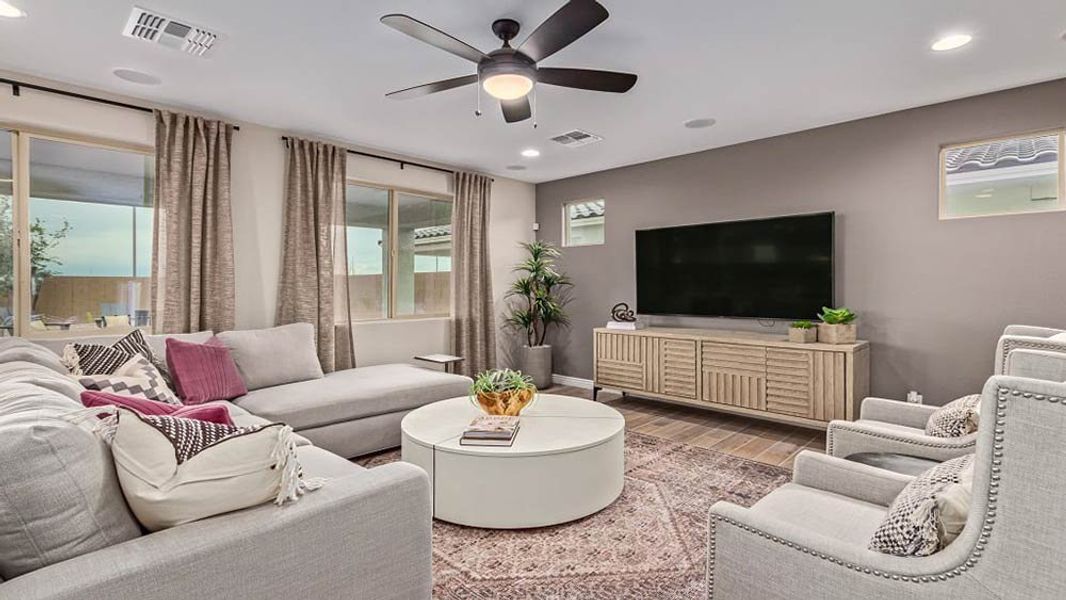 Representative furnished interior of a home built from the Paisley by Taylor Morrison in Paradisi Discovery Collection, Surprise (Image 4).